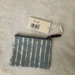 Blue and White change purse